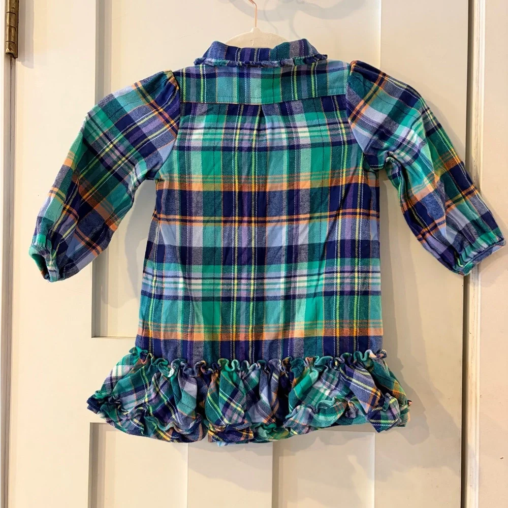 NWT‎ Ralph Lauren plaid dress 24months